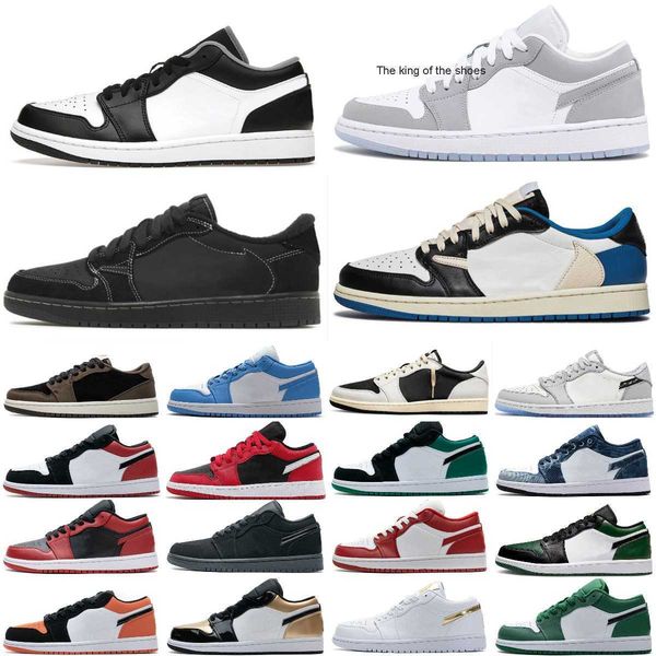 

2023 og new designer jumpman 1 men women retro low basketball shoes og 1s triple white shadow designer university blue unc black bred toe li