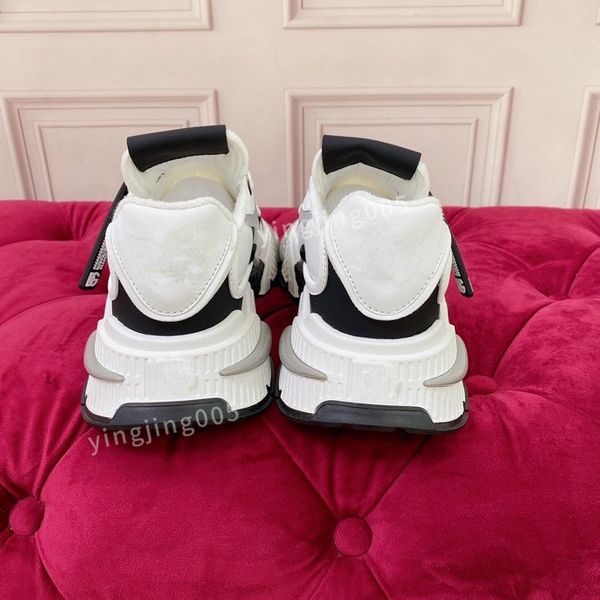 

mens perforated sneakers sporty shoes casual shoe for woman rubber sole trainer with triangle logo sneaker, Black