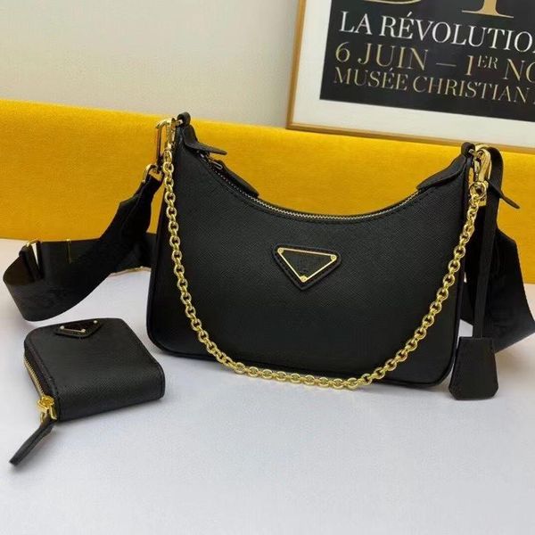

genuine cowhide leather handbag hobo crossbody bag shoulder for women fashion bags lady chains handbags chain purse messenger with box