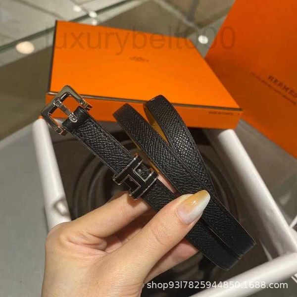 

belts designer new h women's belt 1.5cm thin needle buckle layer cow leather female 1n33, Black;brown
