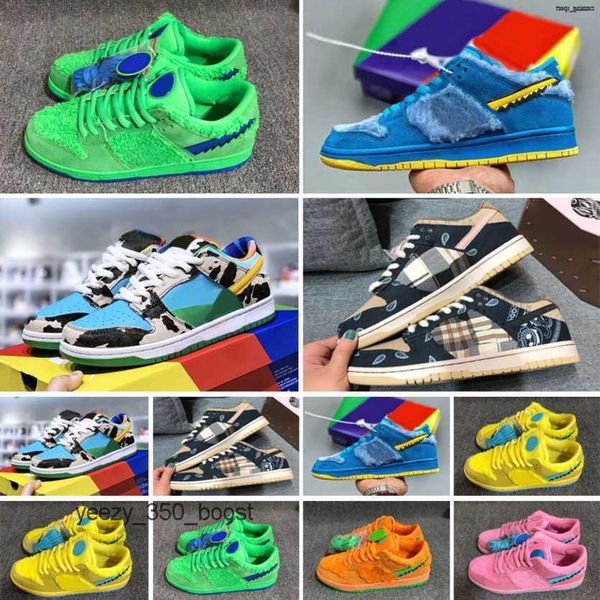 

uality s.b dunker kids casual skateboarding shoes boys girls sneakers yellow green pink blue bear trainers scarpe da pallacanestro zdzv, Black