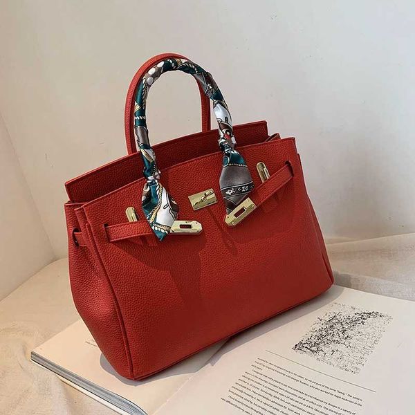 

designer bag birkin fashion red women's 2023 handbag large capacity wedding wedding bridal crossbody cz
