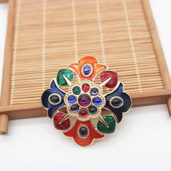 

pins brooches creative 2022new fashion boho for brooch women color full moroccan wedding jewelry african bridal giftl230315, Gray