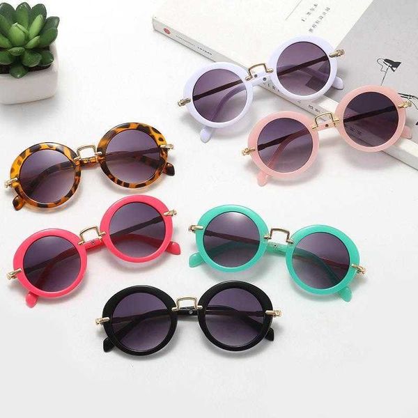 

internet retro round kids sunglasses spring outing childrens fashion, Blue