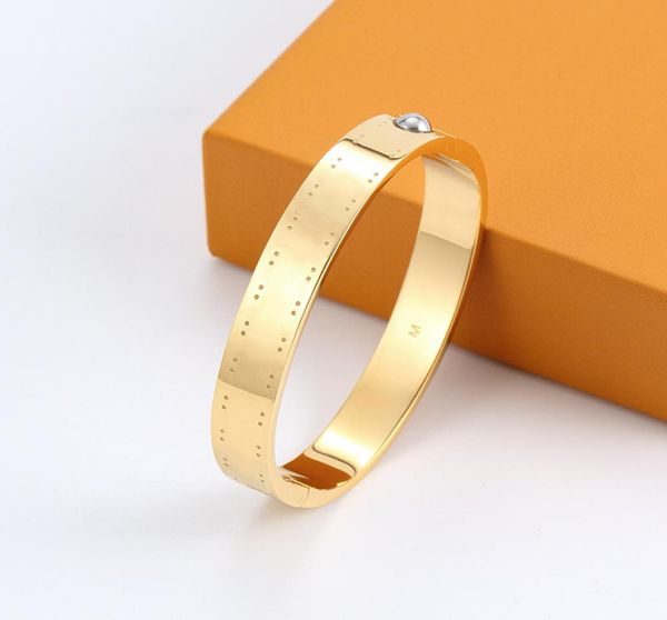 

new designer design men and women bangle stainless steel couple bracelets fashion jewelry holiday gifts9314709, Black
