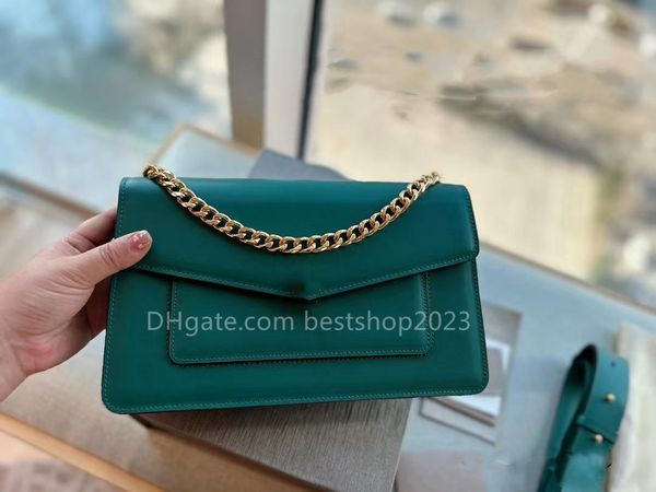 

green / black / white chain bag shoulder bag crossbody bag handbag underarm bag wide shoulder strap fashion street size 27 * 17cm