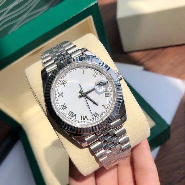

with original box high-quality watch 41mm president datejust 116334 sapphire glass asia 2813 movement mechanical automatic mens watches 02, Slivery;brown