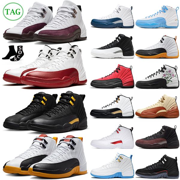 

cherry 12 jumpman 12s men basketball shoes stealth playoffs royalty black taxi utility indigo reverse concord mens trainers outdoor sports s