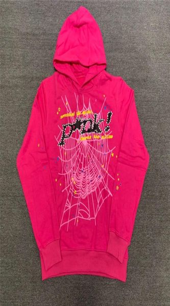 

pullover red sp5der young thug 555555 angel hoodies men shoe printing spider web sweatshirts6222590, Black