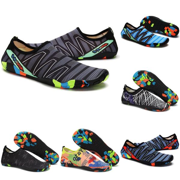 

water shoes women men shoes antiskid yellow swim green orange dark blue diving outdoor barefoot quick-dry size eur 36-45, Black