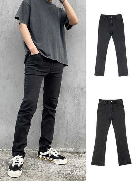 

jeans mens am1r1 trousers pants mirri ripped fashion designer brand elastic slimming washed casual men's hip hop high street leisure co, Blue