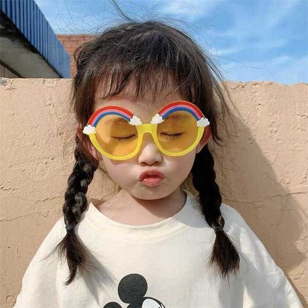 

rainbow kids sunglasses womens uv protection performance and catwalk cute, Blue