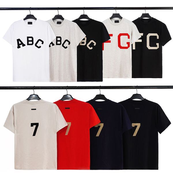 

2023 summer 3d silicon t shirt designer essentail tee skateboard oversize men women essen short sleeve tshirt loose tees, White;black