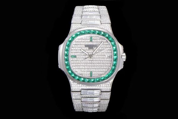 

2023new tw 5711 upgraded version size 40 mm with cal.324 movement sapphire crystal glass mirror disassembly developed stainless steel strap, Slivery;golden