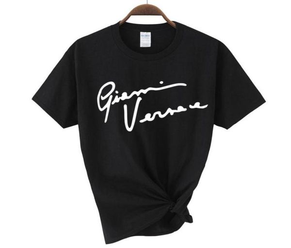 

gianni letter t shirt women streetwear 2021 summer harajuku tshirt funny female tee ladies oversized loose tshirt women5660676, White