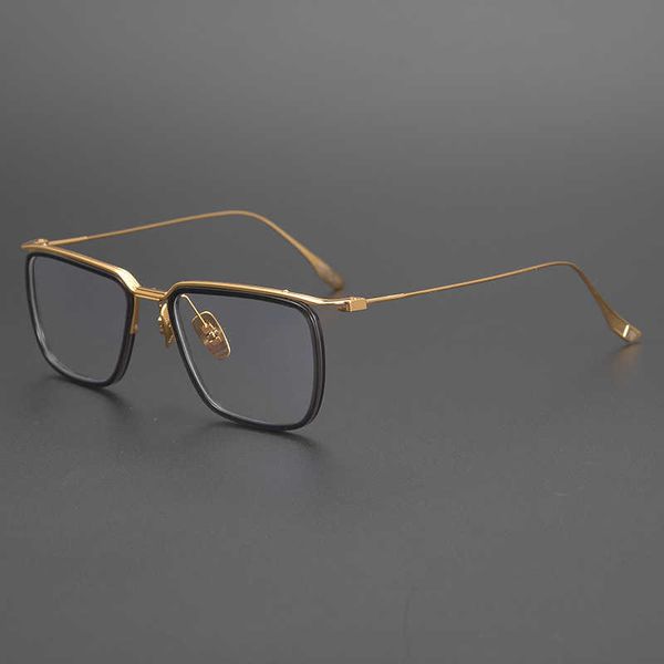 

sunglasses 2023 new japanese style exquisite glasses show small face plain color ultra light pure titanium myopia frame for men and women, White;black