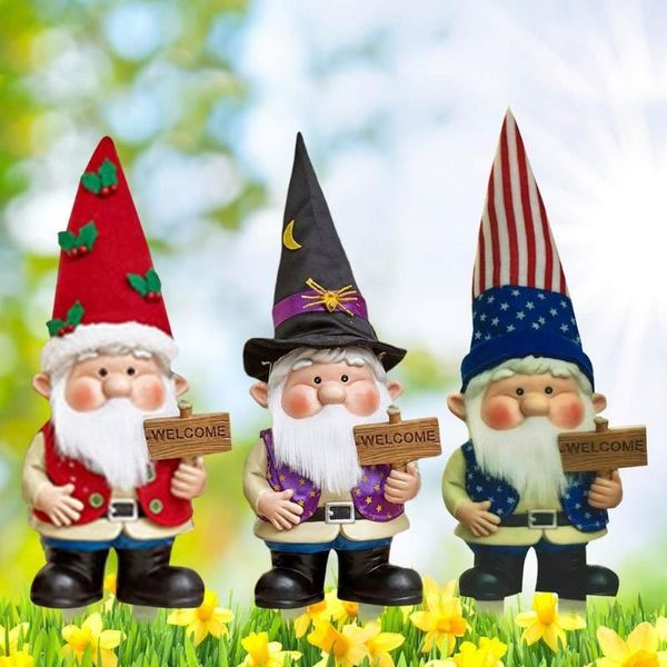 

Garden Decorations Christmas Gnome Sign Art Swedish Tomte Stake For Yard Lawn Patio Decorative Ornament Merry Decoration Home
