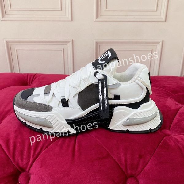 

womens mens casual shoe track sneaker lighted leather trainer printed platform sneakers men light trainers shoes, Black