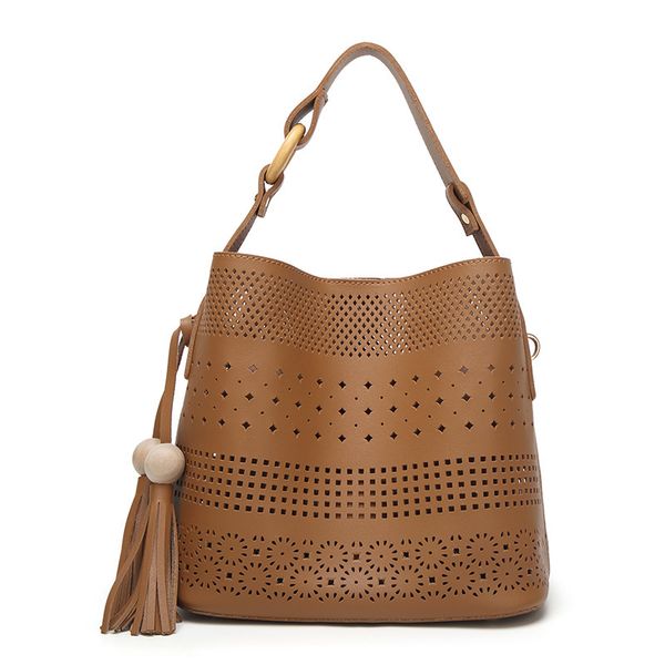 

hbp fashion shoulder bag versatile women's bag outdoor leisure bucket design pu handbag