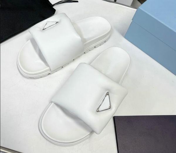 

slipper luxury designer leather sandal designer slides platform wedge rainbows summer slippers women ladies brands dearfoam rubber beach wit, Black