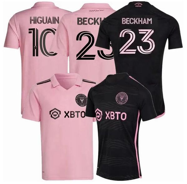 

2022 2023 2024 miami cf soccer jerseys inter matuidi higuain campana yedlin beckham mls 23 24 football men and kids player fans version shir, Black;yellow