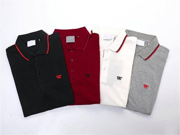 

2023mens designer polo shirts men fashion t shirt black and white printed summer lapel breathable short sleeve top, White;black