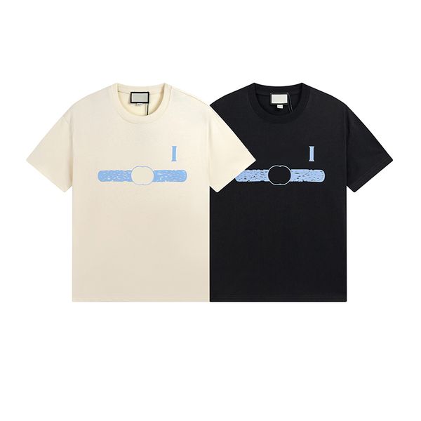 

high street couple tees running sport men ins fashion double letter t shirts designer print short sleeve, White;black