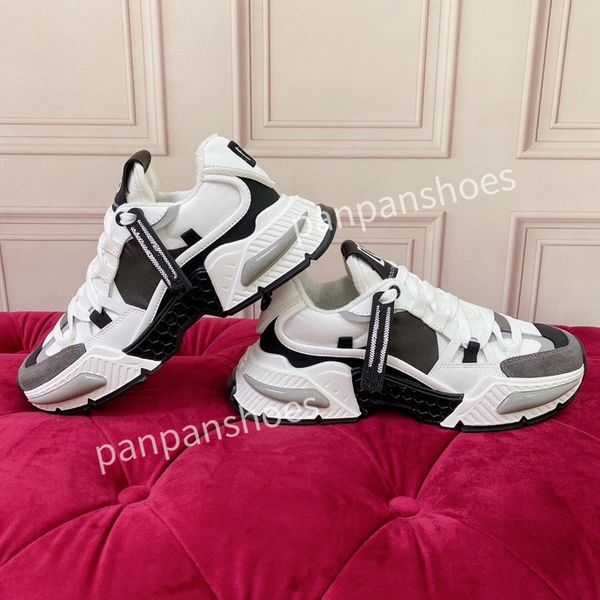 

women mens casual shoe track sneaker lighted leather trainer printed platform sneakers men light trainers shoes, Black