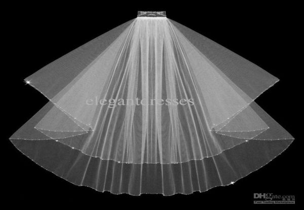 

tulle white elegant bridal wedding veil 04601234565022090