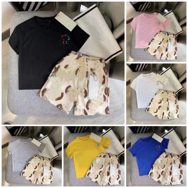 

new summer baby girl clothes clothing sets suit boys cotton cartoon bear t-shirt shorts 2pcs/set toddler casual costume kids tracksuits, White