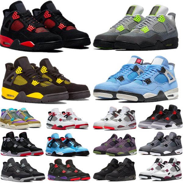 

4 retro red thunder 4s basketball shoes university blue royalty what the tattoo tech white sail white cement pure money pony hair guava ice