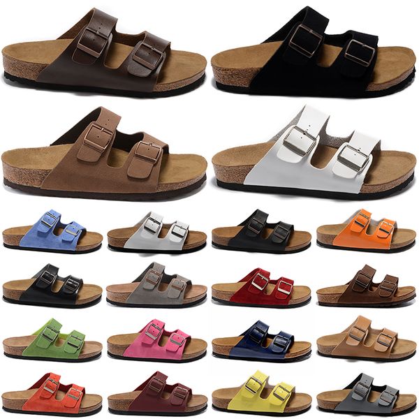 

sandals arizona slides men women slippers birko-flor nubuck leather suede clogs mocha black white beach shoes slider shoes platform sandals