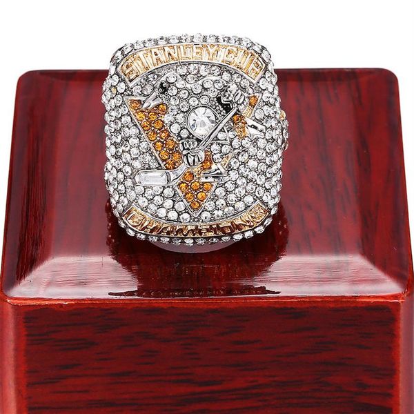 

new arrival 2017 cup championship ring souvenir sport fan men gift whole finger rings 216s, Golden;silver
