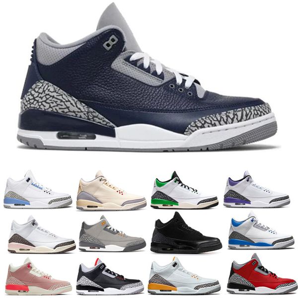 

jumpman 3 basketball shoe shoes 3s black cat cement cool grey neapolitan cardinal red pine green desert elephant muslin racer blue rust pink