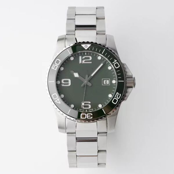 

men's watch fine manual polishing fine steel watch ceramic ring mouth automatic movement luxury atmosphere watch, Slivery;brown