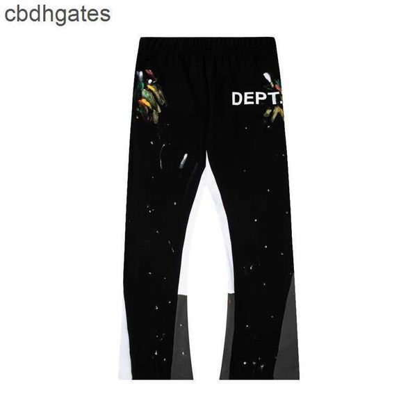 

color 2023 pants angeles sports pant dept splashed mens fall galleries graffiti los hand-painted loose patchwork pants 1pfa, Black