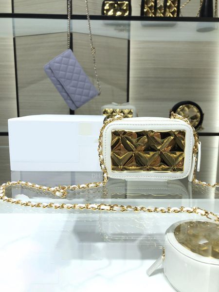 

2023 shopping bag single shoulder cross-body handbag autumn and winter new mirror metal makeup bag card bag purse 5a quality