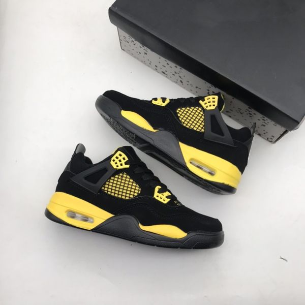 

designer men women casual flat shoes fashion 4s low cut lace-up leather leisure sneakers outdoor comfortable non-slip skateboard sports shoe, Black