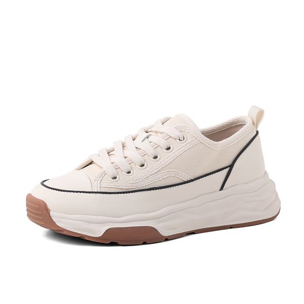 

designer womens mens tread slick boots leather canvas rubber round toes platform lining rest shoes platform white boots size eur35-40, Black