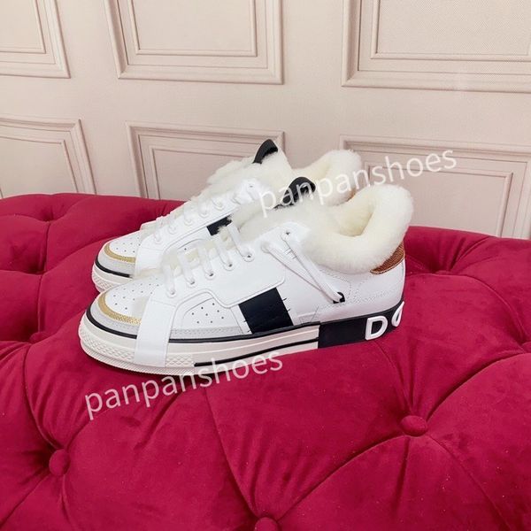 

2023 women travel leather lace-up sneaker cowhide fashion designer running trainers letters woman shoe platform men gym sneakers, Black