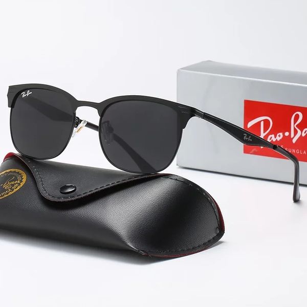 

men rao baa sunglasses classic retro women sunglasses luxury designer eyewear metal frame designers sun glasses woman 3538 with box, White;black