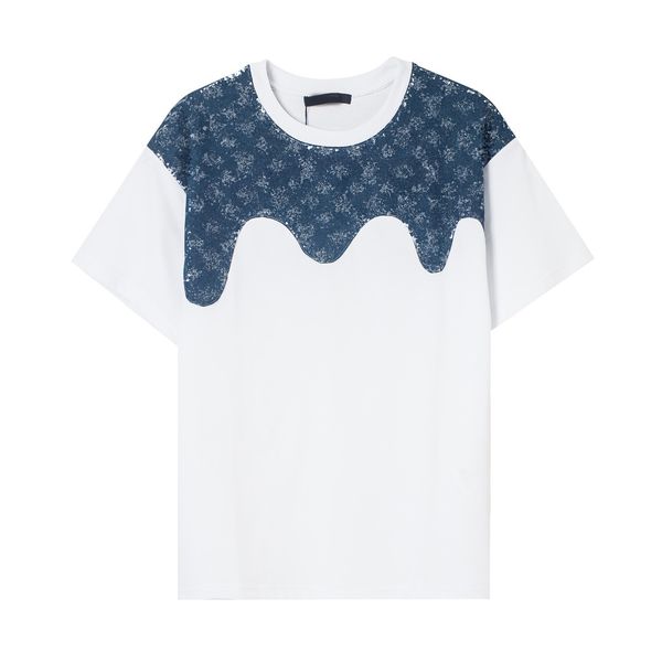 

men's t-shirts women's designer sleeves luxury clothes summer leisure breathable printed coats high-quality clothing wholesale #01, White;black