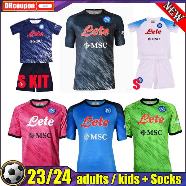 

22 23 napoli anguissa maradona soccer jerseys special red koulibaly 2022 2023 maglia naples football shirt zielinski insigne osimhen fabian, Black;yellow