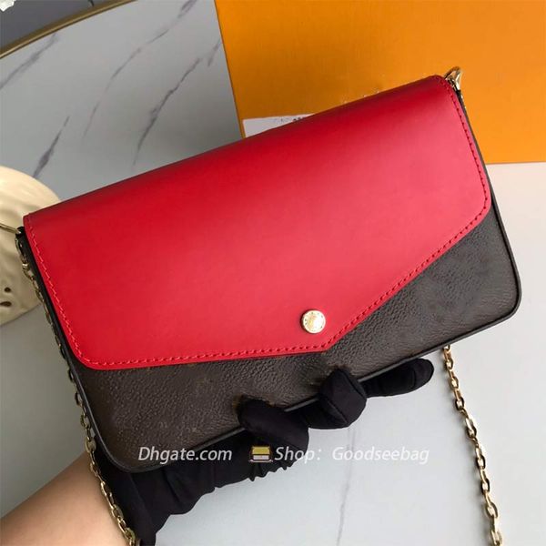 

m61276 loveyou designer chain bag clutch wallet purse cross body shoulder bags underarm hobo genuine leather envelope women lady bag