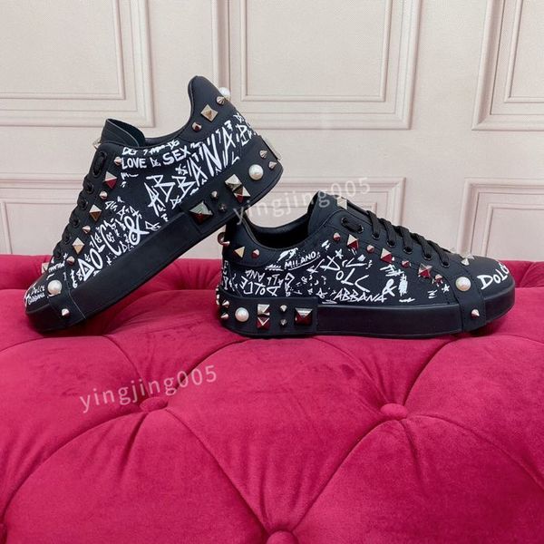 

2023new designer shoes sneakers womans casual shoe canvas real leather loafers classic design slipper slides by brand, Black