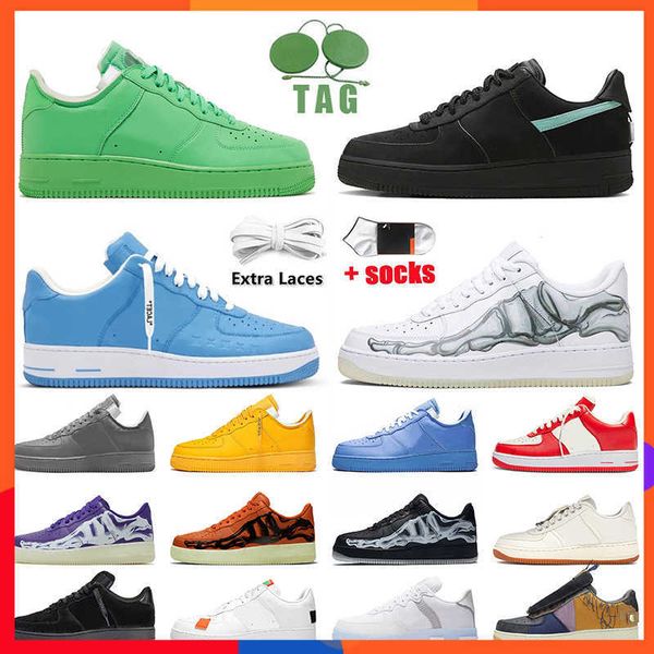 

2023 new 2023 mid og casual shoes low women men designer casual shoes tiffany goost grey af1 white green university blue virgil ablohs skele, Black