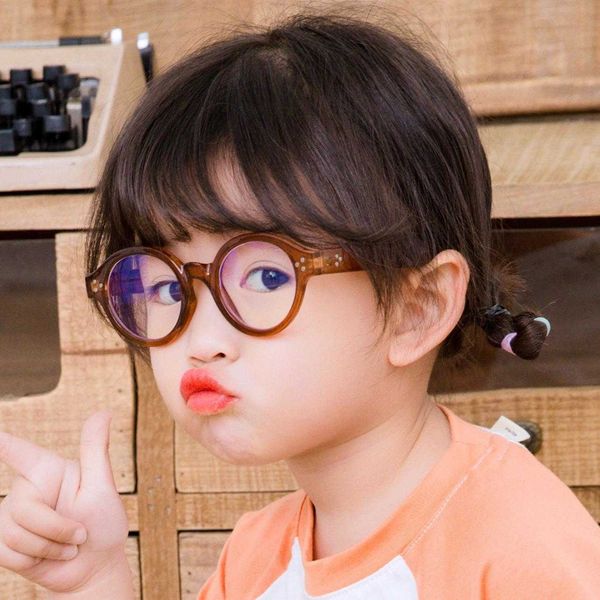 

anti blue light goggles kids eyewear vintage round frame plain glasses online
