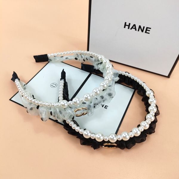 

luxury classical designer letter headbands hair bands for women girl brand elastic headband casual fashion headband head wrap gift high qual, Silver