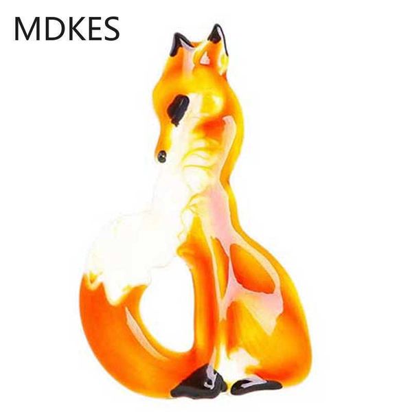 

pins brooches oil painting oil dripping fox women's cute cartoon animal brooch winter fashion brooch accessories gift cloing accessorie, Gray