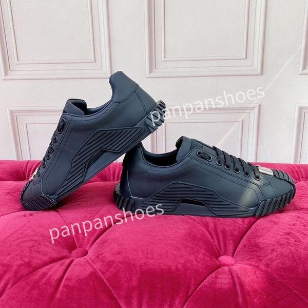 

designer casual shoes women men leather lace up oversized luxury suede trainers mens womens platform white black2023, Black